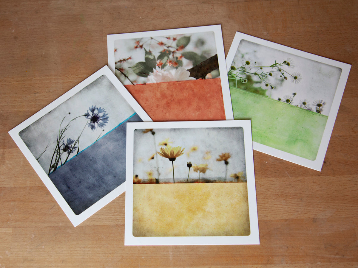 Set of 4 postcards - Pastel