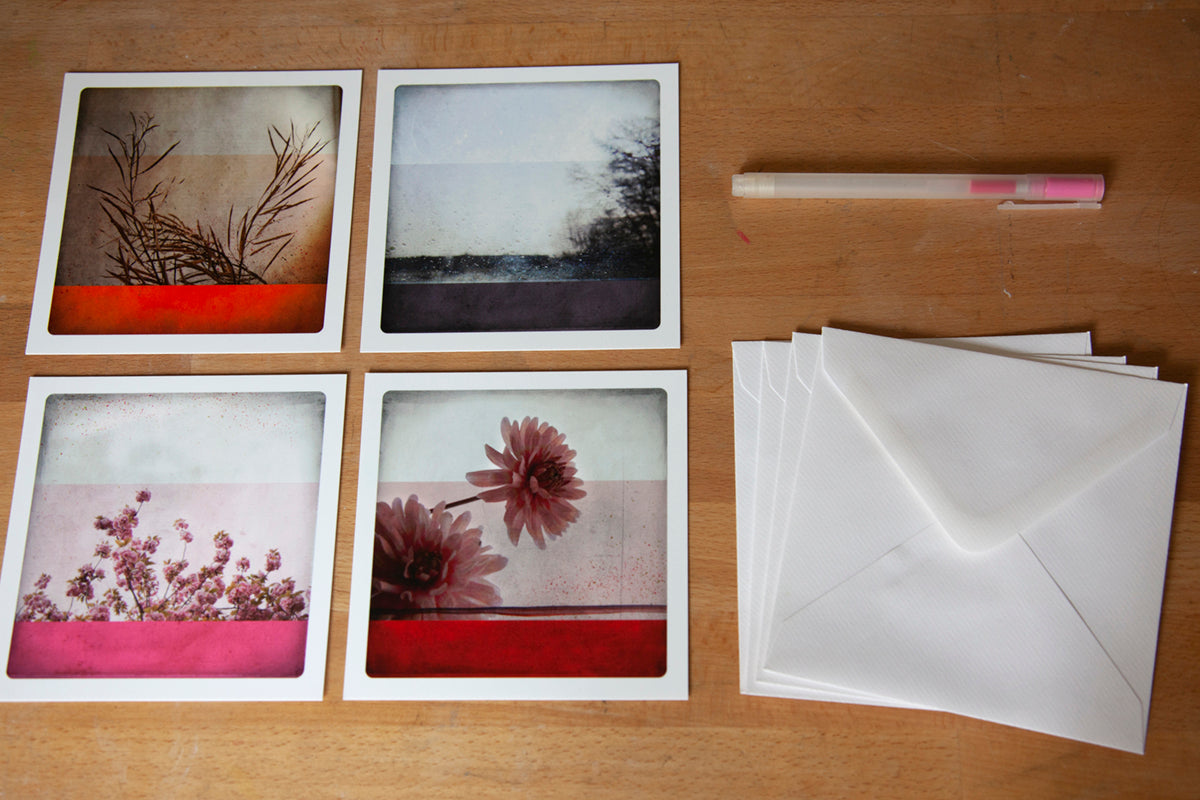 Set of 4 postcards - Autumn