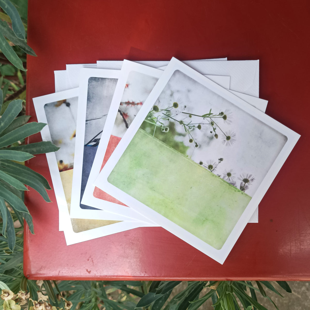 Set of 4 postcards - Pastel